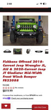 Load image into Gallery viewer, Fishbone FB22088 2007-Current Jeep Wrangler & 2020-Current Jeep JT Gladiator Mid-Width Front bumper