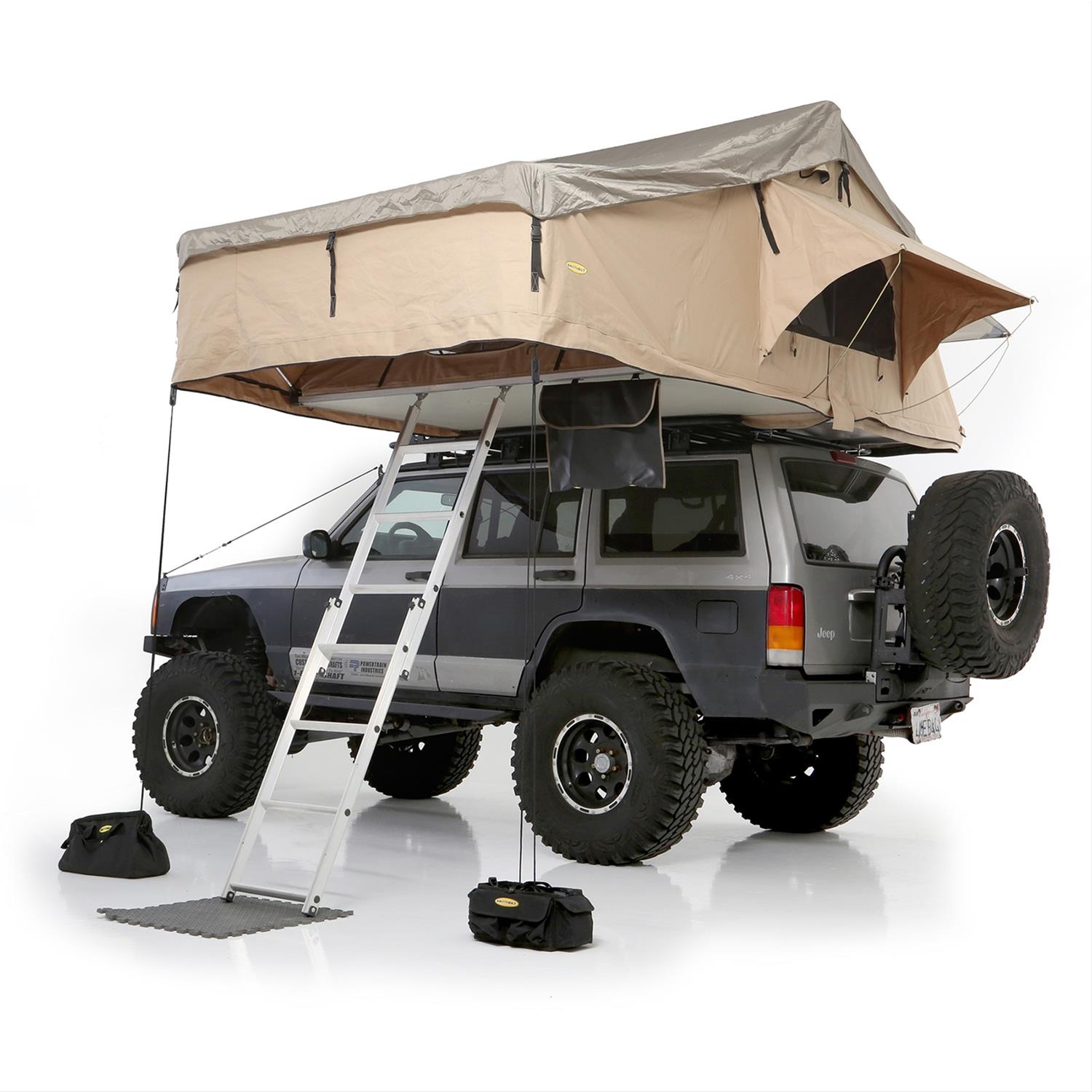 grand cherokee roof tent Smittybilt Overlander XL Roof Top Tent (Coyote Tan)