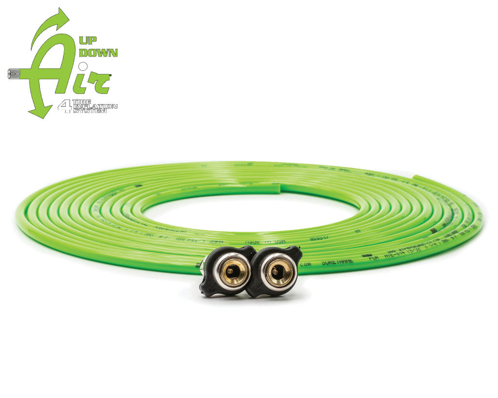 Replacement tire whip hose kit 288″ Green with 2 quick release Chucks 388-2100GRN