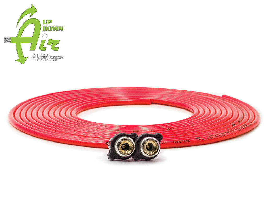 Replacement tire whip hose kit 288″ Red with 2 quick release Chucks 388-2100RED