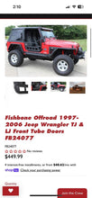 Load image into Gallery viewer, Fishbone FB24077 1997-2006 Jeep Wrangler TJ LJ Tube Doors
