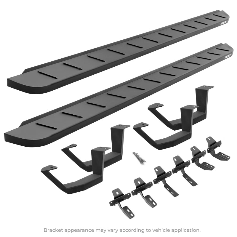 RB10 Running Boards with Mounting Brackets, 2 Pairs Drop Steps Kit 6345067320PC