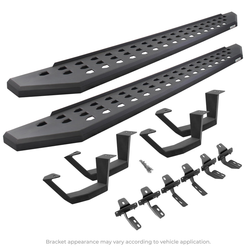 RB20 Running Boards with Mounting Brackets, 2 Pairs Drop Steps Kit 6945067320PC