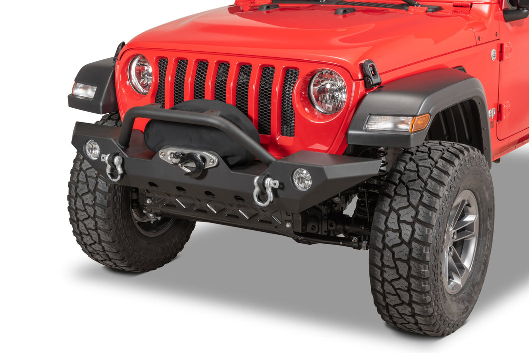 TACTIK HD Front Bumper w/ Hoop for 18-21 Jeep Wrangler JL & Gladiator JT