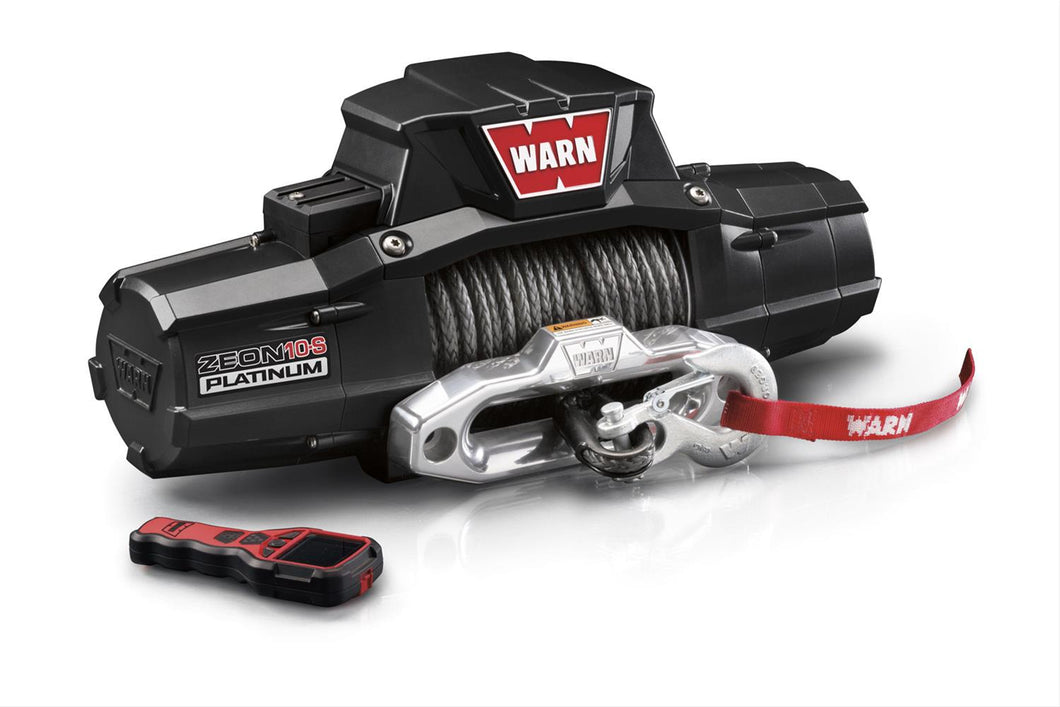 Warn ZEON Platinum 10-S Recovery 10000lb Winch with Spydura Synthetic Rope - 92815